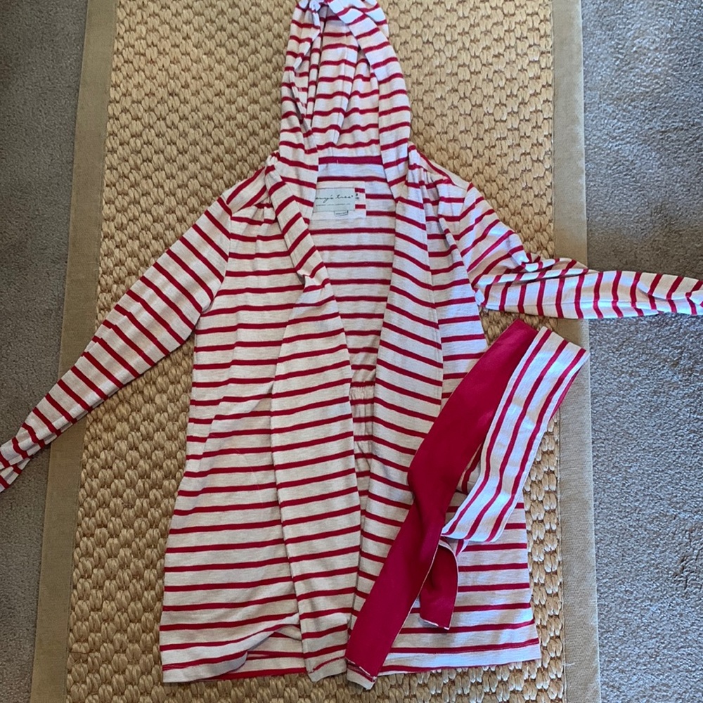 Luxury Evy’s Tree Hoodie Cardigan with matching Belt.